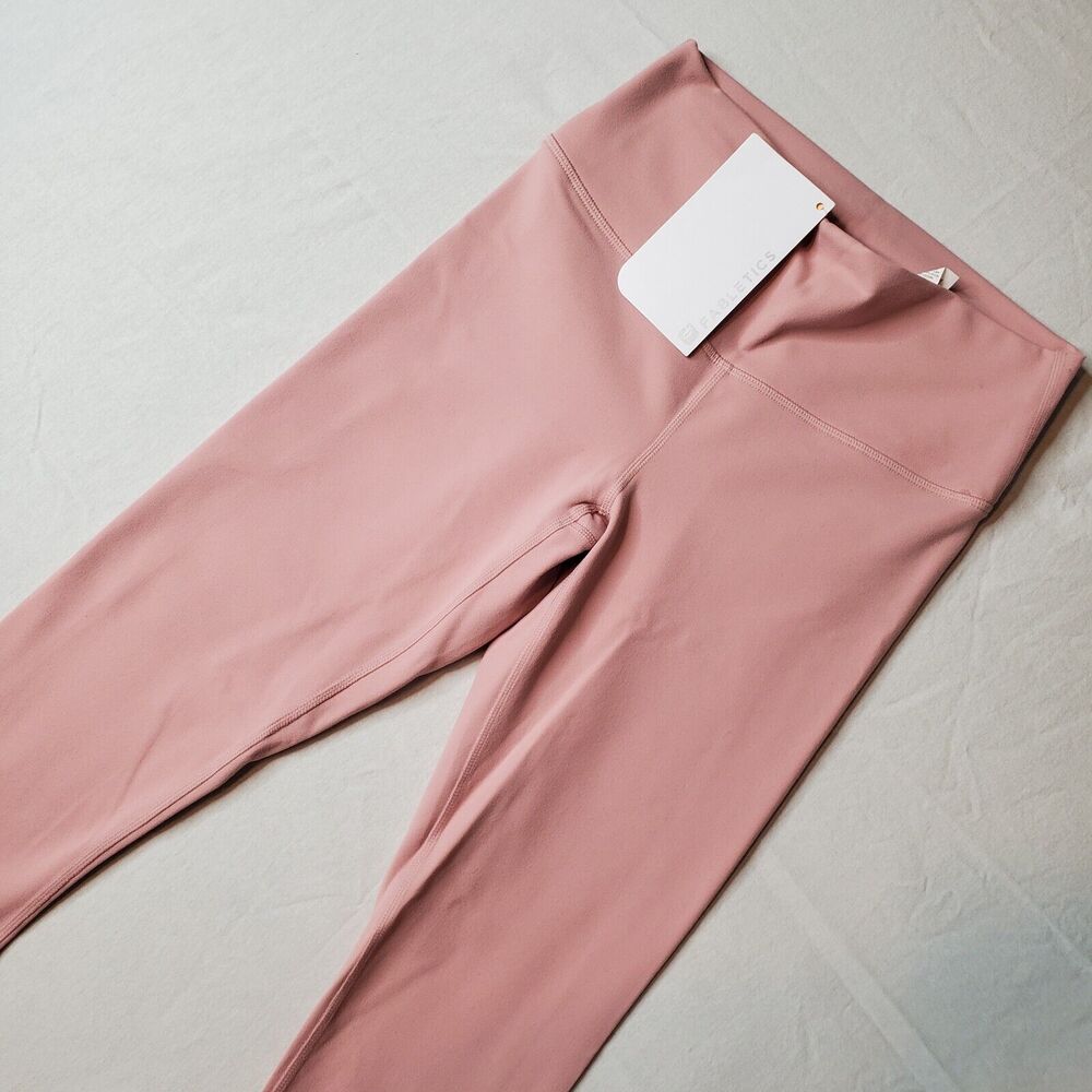 Fabletics Womens Size XS NWT Define PowerHold High-Waist 7/8 Leggings Pink